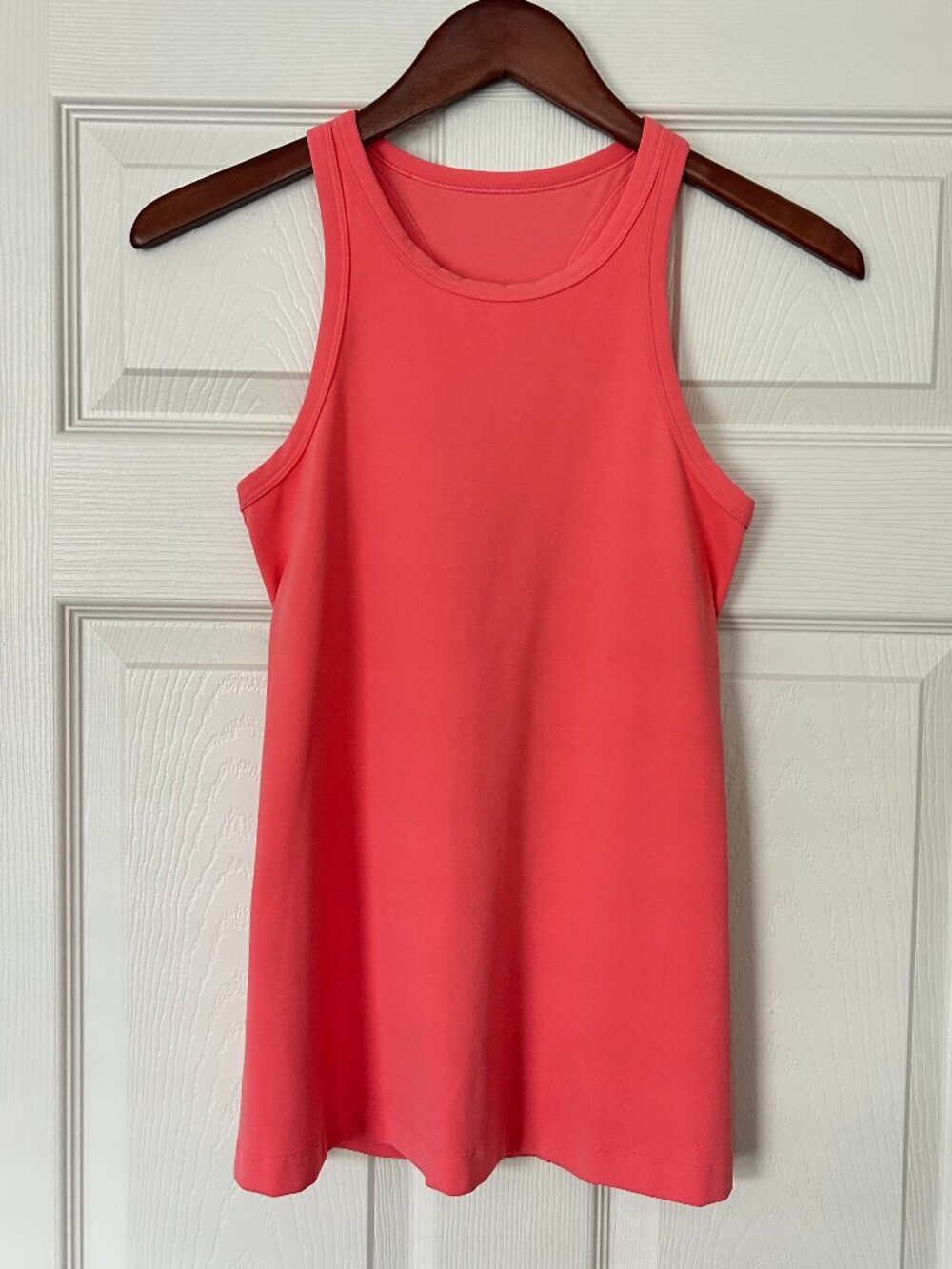 Lululemon Cool Racerback Tank Top Women’s Sz 4 Coral Pink Peach Yoga Workout - Picture 2 of 6